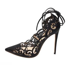 Flower Hollow Out Lace Up Stiletto Heels Pointed Toe Sexy Shoes | Up2Step Luxury Elegant Lace-up Shoes For Semi-formal Occasions, Elegant Luxury Lace-up Shoes For Semi-formal Occasions, Flats Shoes Comfortable, Elegant High Heels, Heels Online, Super High Heels, Low Heel Shoes, Stiletto Sandals, Pointed Toe Heels