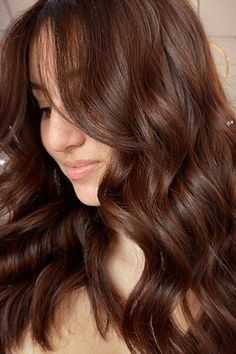 cinnamon hair color, brown hair color, hair inspiration Brown Hair With Reddish Tint, Cognac Brown Hair Color, Brown Hair With Orange Undertones, Cinnamon Brunette Hair, Coppery Brown Hair, Brown Cinnamon Hair, Brown Cinnamon Hair Color, Cinnamon Brown Hair Color