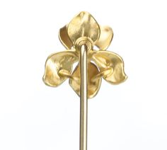 Antique Gold Enamel Pearl Orchid Stick Pin. Elegant Yellow Gold Wedding Lapel Pin, Gold Flower Lapel Pin For Formal Occasions, Elegant Yellow Gold Lapel Pin For Gifts, Elegant Gold Flower Lapel Pin, Luxury Antique Gold Enamel Pin, Luxury Antique Enamel Brooch Pin, Luxury Enamel Flower Brooches, Orchid Brooch, Orchid Design