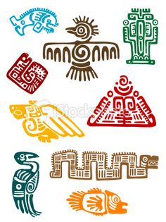 an image of native american symbols