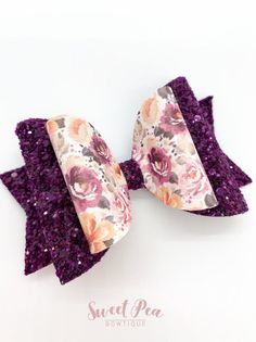 Easy Hair Bows, Stacked Hair Bow, Plum Hair, Hair Bow Tutorial, Fabric Hair Bows, Fall Bows, Bow Ideas, Bow Headband Hairstyles