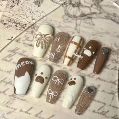 Pop Nail Art, Unique Nail Art, Band Nails, Cute Simple Nails