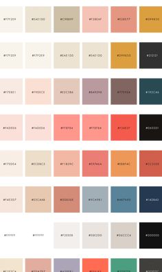 the color palettes for snug designs house