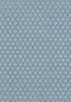 a blue and white wallpaper with an intricate design