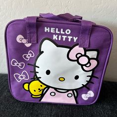 Nwot Hello Kitty Lunch Bag. Very Spacious Main Compartment And Has A Zippered Pocket In The Back. Very Cute. Perfect For School Lunches Or For Work. Playful Hello Kitty School Bag, Kawaii Hello Kitty Bag, Hello Kitty Lunch Bag, Avengers Backpack, Hello Kitty Lunch, Sequin Handbag, School Bookbags, Cute Hello Kitty, Grey Backpacks