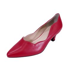 PEERAGE Makenzie women's extra wide width scallop topliner with a 1.5" low-heel pointed toe shoe features a cushioned back counter and insole with a rubber sole for maximum surface traction. The stain-resistant leather is ready to impress for any business occasion. Features: Extra Wide Width (E) Leather 1.5" Low-Heel Maximum Traction Rubber Outsole Cushioned Back Counter Scallop Topliner Questions? Contact Us Anytime Size 13 Womens Shoes, Red Flat Shoes, Womens Wide Shoes, Wide Width Shoes, Leather Dress Shoes, All About Shoes, Dress Shoes Womens, Pointed Toe Shoes, Dress And Heels