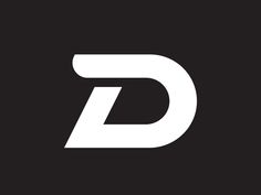 the letter d is made up of white letters on a black background, and it looks like