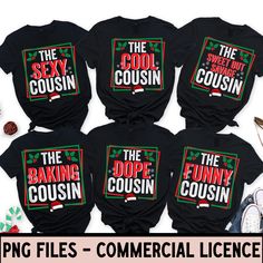 Cousin Shirt Ideas, Font Sets, Cousin Crew, Good Times Roll, Crew Shirt, Family Gathering, Family Shirts, Creative Projects, Matching Outfits