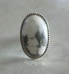 Howlite ring, White Marble ring,  Big Marble jewelry, White Buffalo ring, white turquoise ring,  Handcrafted ring, designer jewelry, rear stone ring, howlite jewelry, one of a kind ring, solid silver ring, 925 sterling silver ring, silver jewelry, handcrafted jewelry, Gemstone - White Howlite gemstone, White Turquoises gemstone Material- 925 Sterling Silver, White Howlite Stamp- 925 Occasion- Wedding & Engagement & Anniversary & Birthday & Love Days & Valentine's Day & Promise Day & Huge Day,  N Amethyst Jewellery, Howlite Rings, Marble Ring, Howlite Jewelry, Marble Rings, Big Stone Ring, Marble Jewelry, Artisan Rings, Ring Turquoise