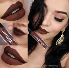 Dark Brown Lipstick, Mekap Mata, Brown Lipstick, Fall Makeup, Makati, Lip Stain