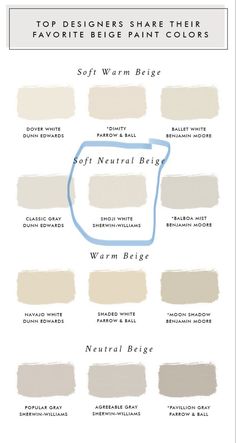 the different shades of paint that you can use to decorate your walls and floors with