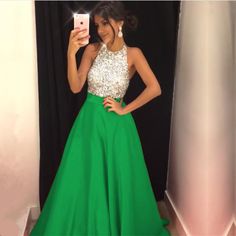 Glamorous Tie-back Halter Dress For Prom, Elegant A-line Halter Dress For Prom, Green Sleeveless Halter Dress For Prom, Evening Halter Top With Built-in Bra, Prom Dresses Ball Gowns, Dress Up Games Online, Stretch Green Halter Top With Built-in Bra, Satin Prom Dresses, Bridesmaid Dresses 2018