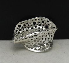 Sterling silver brooch - Extravagant 925/1000. Stamped 925. Approximate weight 5.6 grams. Dimensions 3.0x3.9cm. All our jewels are made from solid sterling silver 925/1000 and are carefully crafted by hand in our family workshop. We dispatch your orders in 5 working days, worldwide and the postage is $5. We ship registered priority mail. Please allow 5-7 working days for delivery in Europe and 10-15 working days outside Europe. For any questions - please do not hesitate to contact me! Juliana Jewelry, Green Brooch, Unique Brooch, Book Pieces, Memory Locket, Jewelry Ads, Sterling Silver Brooch, Wax Casting, Brooch Necklace