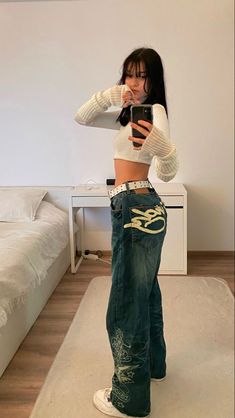 Cute Hairstyle, Outfits Y2k, 2000s Fashion Outfits, Y2k Outfits, Fashion Streetwear