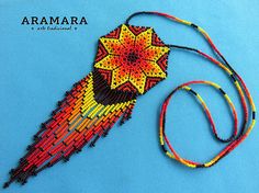 Huichol necklace Mexican Necklace Huichol Jewelry Mexican Star-shaped Beaded Chain Necklace For Gift, Bohemian Star-shaped Beaded Necklaces, Bohemian Star-shaped Beaded Necklace, Unique Handmade Star Necklace, Multicolor Star-shaped Adjustable Necklace, Bohemian Star Beaded Necklaces For Jewelry Making, Bohemian Star Shaped Beaded Necklaces For Gifts, Handmade Yellow Star Jewelry, Star-shaped Beaded Necklaces For Gifts