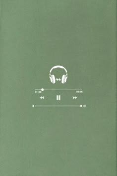 an image of headphones on green paper