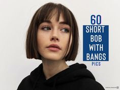 Short Bob With Long Bangs, Straight Bob With Fringe, Short Bob With Curtain Bangs, Short Bob With Fringe, Super Short Bobs, Short Bob With Bangs, Versatile Haircut, Thick Bangs, Bob With Fringe