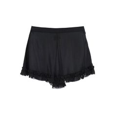 Khaite Shorts Cut From Pure Silk Georgette To A High-Rise Loose Fit, Featuring A Ruffle-Trimmed Hem. Side Closure With Invisible Zip And Buttons. The Model Is 177 Cm Tall And Wears A Size Us 4.Material: 100% SetaMade In: TurchiaColor: BlackCollection: Fall - Winter 20223104338 W338 Silk Shorts, Invisible Zip, Mini Shorts, Short Cuts, Slim Jeans, Pure Silk, Cotton Shorts, Black Cotton, Wool Blend