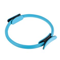 a blue bracelet with black accents on it