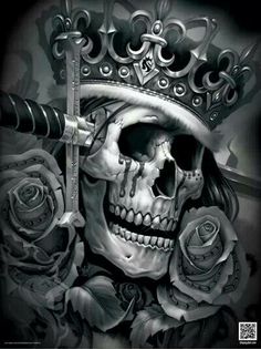 ✝☮✿★ SKULL ✝☯★☮ Tattoo Crane, Og Abel Art, Og Abel, Skull Quote, Design Dragon, Lowrider Art