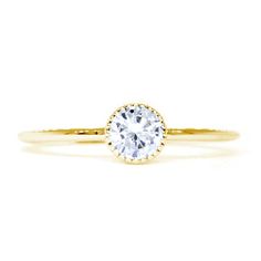 Bezel Style Ladies Ring, Single Round Diamond, 0.22CT in 14K Yellow GoldRetail Price: $775.00Online Price: $542.00Sziro Style No.: LRK22834YDesigner: Sziro JewelrySetting is for a bezel set 0.22CT round brilliant cut diamond center stone, G-H color, VS2-SI1 clarity. Bezel is about 4.6mm wide. Ring is about 1.1mm wide and 1.3mm thick.https://youtu.be/IitQsKdddGI 14k Gold Halo Ring With Prong Setting, Elegant Gold Diamond Ring With Classic Cut, Elegant Gold Diamond Ring Classic Cut, Elegant Yellow Gold Ring With Classic Cut, Classic 14k Gold Wedding Ring With Bezel Setting, Luxury Yellow Gold Diamond Ring With Round Stone, Luxury Gold Diamond Ring With Classic Cut, Luxury Yellow Gold Diamond Ring With Round Cut, Luxury Birthstone Ring With Round Cut Center Stone