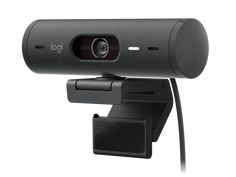 the logite webcam is attached to a stand