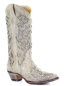 Womens Glitter and Crystals Boots – Skip's Western Outfitters Classic Black Boots, Crystals Wedding, Country Shoes, White Cowboy Boots, Wedding Boots, Corral Boots, Western Boots Women, Glitter Shoes, White Glitter