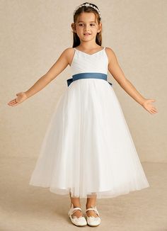 Lea is the perfect dress for any flower girl. Layers of tulle offer a charming aesthetic accompanied by hand sewn pearls safely nestled under the tulle for a hint a sparkle. This dress is not only perfect for a flower girl at a wedding but also versatile enough for other special occasions. Lavender Flower Girl Dress, Navy Flower Girl, Flower Girl Dresses Navy, Girls Short Dresses, Charming Aesthetic, Royal Blue Flowers, Flower Girl Dresses Blue, Wedding Flower Girl Dresses, Tulle Flower Girl