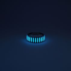 Looking for a unique and futuristic accessory that will make you stand out from the crowd? Check out this amazing ring I have originally designed and made with glow vials that could glow for as long as 25 years which features a cyberpunk or sci-fi style. The vials and electronic components are sealed by resin. So, it is water-proof and super durable in case goes through a severe crash or strike.   This ring is a perfect gift for yourself or someone special who loves glowing gadgets and geeky fas Glow Wedding Ring, Player 1 Player 2 Rings Glow In The Dark, Ring World Sci Fi, Glow In The Dark Rings, Glow In The Dark Mens Ring, Futuristic Accessories, Geeky Fashion, Make It Through, Ice Blue