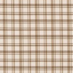 a brown and white plaid fabric