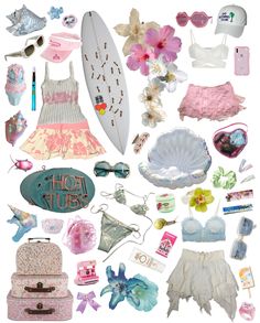 Tropicalcore Outfit, Tropical Aesthetic Outfit, Coconut Outfit, Mcbling Fashion, Beach Girl Aesthetic