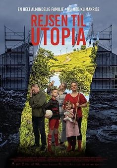 a movie poster for rezen til utopia with people standing in the grass and holding baseball bats