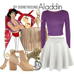 Aladdin by leslieakay on Polyvore featuring WearAll, LE3NO, Sole Society, B-Low the Belt, Miso, Disney, SnÃ¶ Of Sweden, Brooks Brothers, disney and disneybound Disney Dapper Day, Aladdin Disney