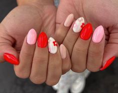 2023 Nail, Paint The Town Red, Summery Nails, July Nails, Cute Gel Nails, Dipped Nails, Fire Nails, Pretty Acrylic Nails, Short Acrylic Nails