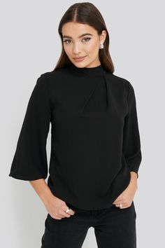 Wide Sleeve Blouse, Wide Sleeves, Na Kd, World Of Fashion, Three Quarter, The Back, Sleeve Blouse