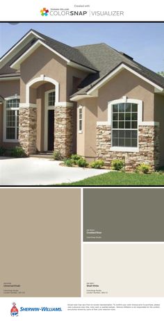 the exterior color scheme for a house