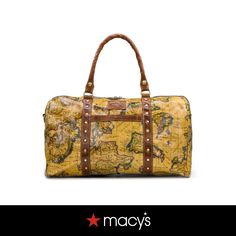 in stock European Map, Duffel Bag, In Store, Pick Up, Buy Online, Map, Free Shipping, Leather