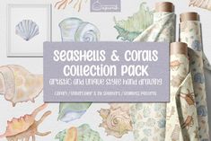 seashells and corals collection pack