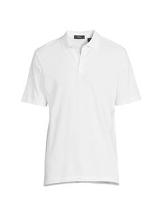 Theory's polo shirt is cut from a pima cotton jersey that's known for its soft handle. It's tailored with a polo collar and a classic three-button placket..Polo collar.Short sleeves.Three-button placket.Pima cotton.Machine wash.Imported.SIZE & FIT.About 28' from shoulder to hem.Theory's polo shirt is cut from a pima cotton jersey that's known for its soft handle. It's tailored with a polo collar and a classic three-button placket.Polo collarShort sleevesThree-button placketPima cottonMachine was Classic Polo Shirt With Seamless Collar For Golf, Classic Relaxed Fit Polo Shirt For Golf, Classic Golf Polo Shirt With Seamless Collar, Classic Relaxed Fit Polo Shirt With Polo Collar, Classic Relaxed Fit Polo Shirt, Relaxed Fit Polo Shirt, Classic Short Sleeve Golf Polo Shirt, Cotton Golf Tops With Collared Neckline, Relaxed Fit Short Sleeve Golf Polo Shirt