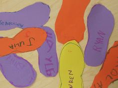 an art project for kids to do with their feet