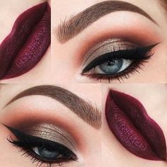 Fall Inspired Makeup, Makeup 2016, Different Eyes, Bridal Makeup Tutorial, Valentines Day Makeup, Fall Makeup Looks, Tattoo Henna, Beauty Make-up