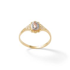 This cubic zirconia tri-side Our Lady of Guadalupe ring is set in 10K tri-toned gold. This ring is available in size 7 only. Gold Our Lady Of Guadalupe Ring For Anniversary, Latina Rings, Xv Rings, Grunge Jewelry, Our Lady Of Guadalupe, Lady Of Guadalupe, Jewelry Lookbook, Gorgeous Jewelry, Kids Jewelry