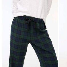 Great Shopping J Crew NWT $59.50 Flannel Pajama Pant in Blackwatch Tartan | Sz S, Women's Clothing Plaid Relaxed Fit Sleepwear For Fall, Relaxed Fit Plaid Sleepwear For Fall, Casual Fall Sleep Bottoms, Cotton Sleep Pants For Fall, Casual Sleep Bottoms For Fall, Cotton Sleep Pants, Casual Pants For Fall Pajama Party, Casual Plaid Bottoms For Sleep, Plaid Pajamas Bottoms