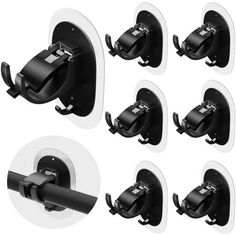 six different types of wall mounted brackets