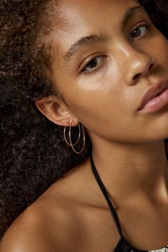 Set of three pairs of classic hoop earrings in 18k gold-plated or sterling silver-plated finishes. Endless hoop closure. Content + Care. Set of 3 pairs 80% Brass, 15% stainless steel,\u00a05% real gold or silver plating\u00a0\u00a0 Avoid contact with water Imported Size. Dimensions: 1.5" , 1.25" , 0.75" \u00a0dia Urban Outfitters Jewelry Gift, Elegant Urban Outfitters Jewelry As Gift, Elegant Everyday Jewelry By Urban Outfitters, Elegant Everyday Jewelry From Urban Outfitters, Urban Outfitters Gold Jewelry For Gift, Urban Outfitters Gold Jewelry For Gifts, Everyday Rose Gold Pierced Hoop Earrings, Elegant Gold Jewelry From Urban Outfitters, Elegant Gold Urban Outfitters Jewelry