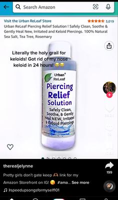 Piercing Tips, Piercing Care, Amazon Wishlist