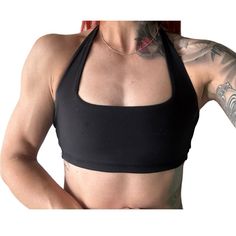 New Without Tags! Buffbunny Halter Sports Bra Size Xs Sporty T-back Crop Top For Workout, Racerback Sports Bra For Streetwear, Sporty Bra-friendly T-back Crop Top, Sporty T-back Bra-friendly Crop Top, Sporty T-back Bra Friendly Crop Top, Casual T-back Sports Bra For Gym, Stretch T-back Crop Top In Athleisure Style, Stretch Athleisure T-back Crop Top, Athleisure Stretch T-back Crop Top