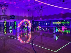 Neon Nights Dance Theme, Neon Pep Rally Ideas, Elementary Glow Dance Party, Glow Pep Rally Ideas, Glow Dance Party Decorations, Pep Rally Ideas For Elementary School, School Glow Party Ideas, Glow In The Dark Pep Rally Posters