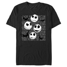 jack and the pumpkin king t - shirt with an image of jack and the pumpkin king