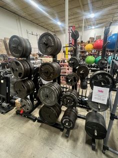 the gym equipment is ready to be used for strength training and other sports related activities